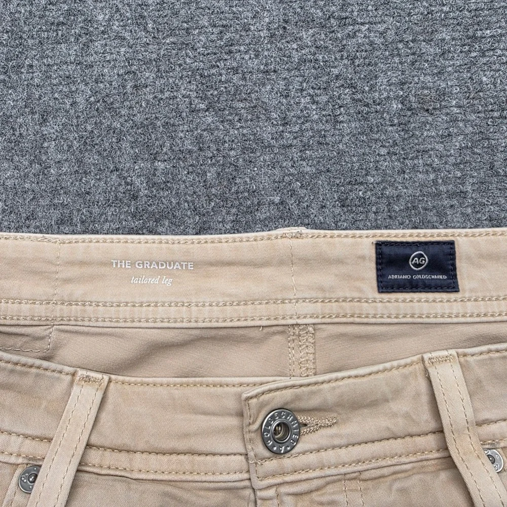 AG Adriano Goldschmied The Graduate Tailored Leg Pants Mens 31x32 Tan Khaki